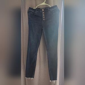 Free People Dark Blue Skinny Jeans
